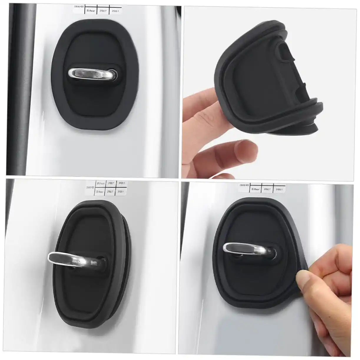 4 Pcs  Silicon  Car Door Lock Protective Cover